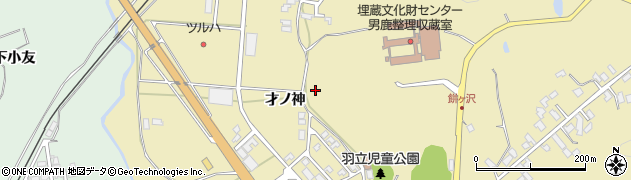 秋田県男鹿市船川港比詰（才ノ神）周辺の地図