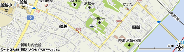 秋田県男鹿市船越船越268周辺の地図