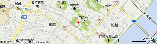 秋田県男鹿市船越船越267周辺の地図