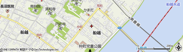 秋田県男鹿市船越船越23周辺の地図