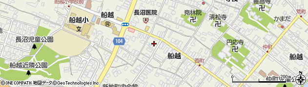秋田県男鹿市船越船越197周辺の地図