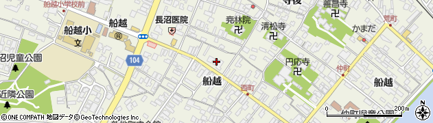 秋田県男鹿市船越船越218周辺の地図