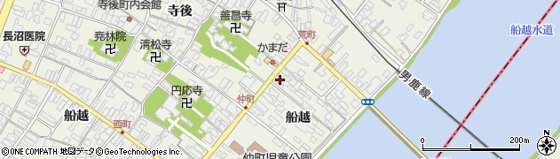 秋田県男鹿市船越船越19周辺の地図