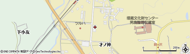 秋田県男鹿市船川港比詰才ノ神90周辺の地図