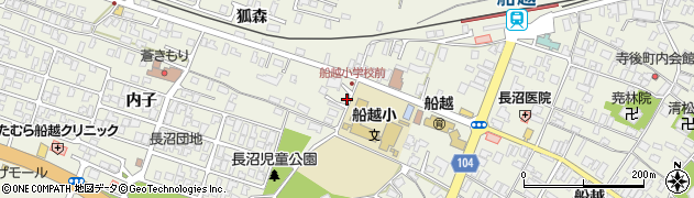 秋田県男鹿市船越狐森119周辺の地図