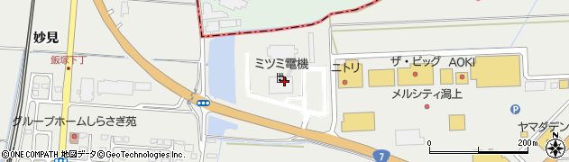 ミツミ電機株式会社　秋田事業所・事業推進課周辺の地図