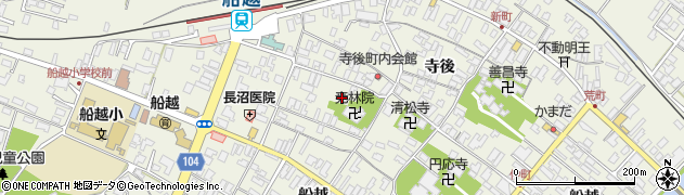 秋田県男鹿市船越狐森20周辺の地図