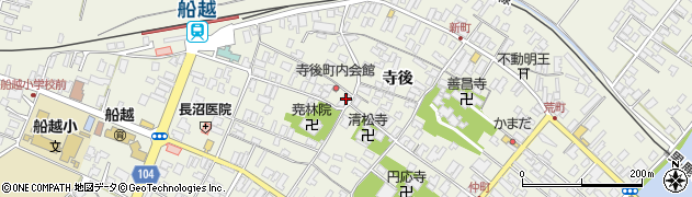秋田県男鹿市船越狐森1周辺の地図