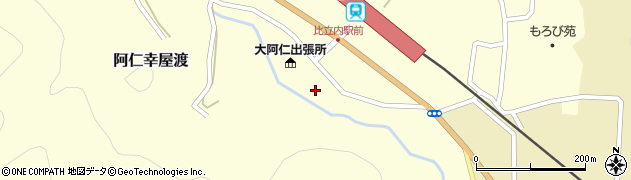 秋田県北秋田市阿仁幸屋渡山根21周辺の地図