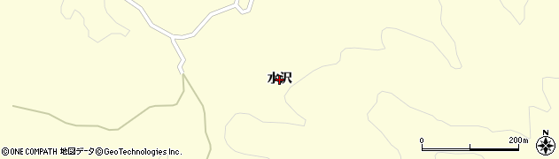秋田県五城目町（南秋田郡）馬場目（水沢）周辺の地図