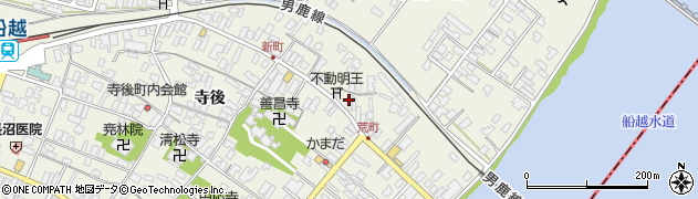 秋田県男鹿市船越船越374周辺の地図