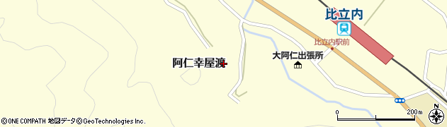 秋田県北秋田市阿仁幸屋渡山根65周辺の地図