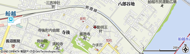 秋田県男鹿市船越船越363周辺の地図