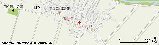 秋田県潟上市天王羽立66周辺の地図