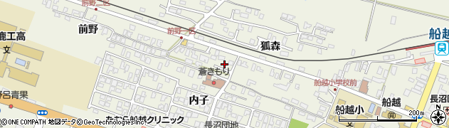 秋田県男鹿市船越狐森128周辺の地図