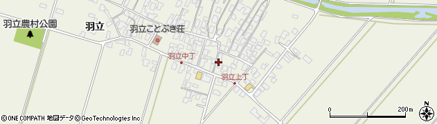 秋田県潟上市天王羽立55周辺の地図