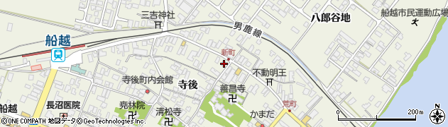 秋田県男鹿市船越船越323周辺の地図