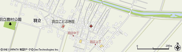 秋田県潟上市天王羽立57周辺の地図