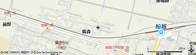 秋田県男鹿市船越狐森83周辺の地図