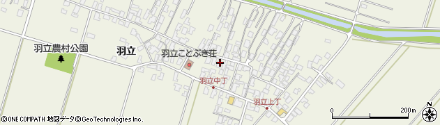 秋田県潟上市天王羽立112周辺の地図