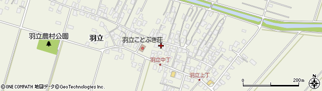 秋田県潟上市天王羽立116周辺の地図