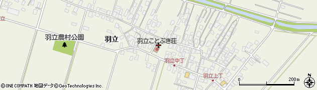 秋田県潟上市天王羽立136周辺の地図