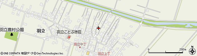 秋田県潟上市天王羽立1042周辺の地図