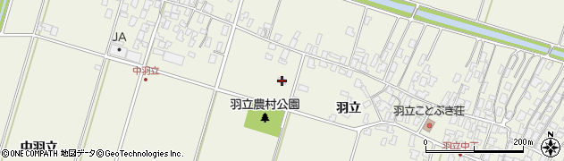 秋田県潟上市天王羽立807周辺の地図