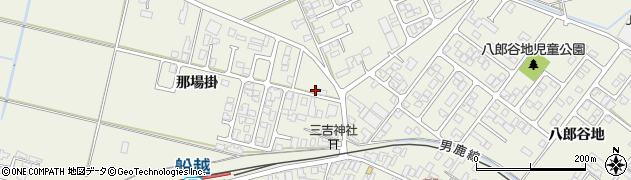 秋田県男鹿市船越那場掛117周辺の地図