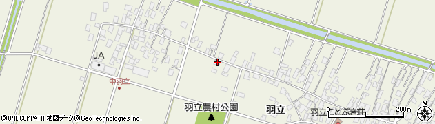 秋田県潟上市天王羽立814周辺の地図