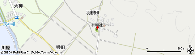 神明社前周辺の地図