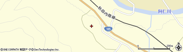 秋田県北秋田市阿仁幸屋渡（広様道上）周辺の地図