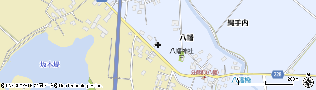秋田県南秋田郡井川町八田大倉八幡2周辺の地図