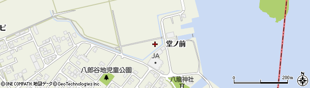 秋田県男鹿市船越堂ノ前周辺の地図