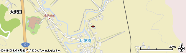 秋田県男鹿市船川港比詰（住吉）周辺の地図