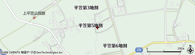 岩手県八幡平市平笠第５地割周辺の地図