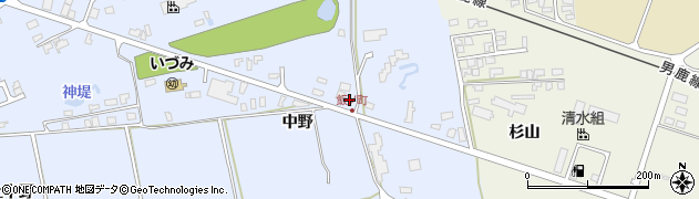 秋田県男鹿市脇本脇本中野46周辺の地図