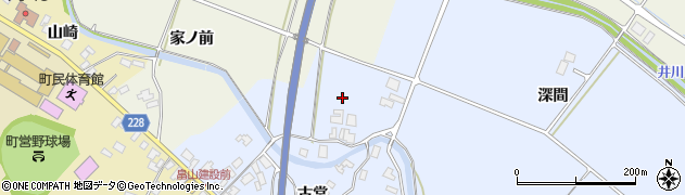 秋田県井川町（南秋田郡）八田大倉周辺の地図