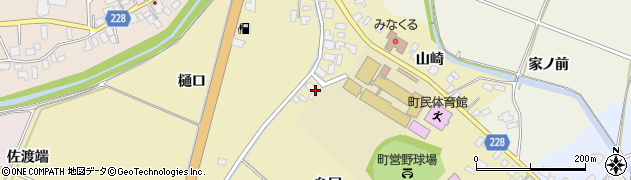 秋田県井川町（南秋田郡）坂本（糸尻）周辺の地図