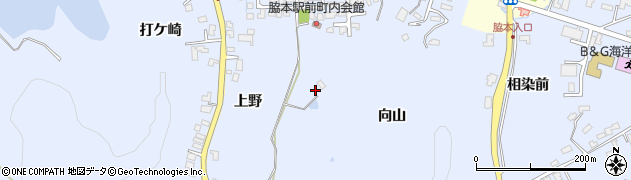 秋田県男鹿市脇本脇本（向山）周辺の地図