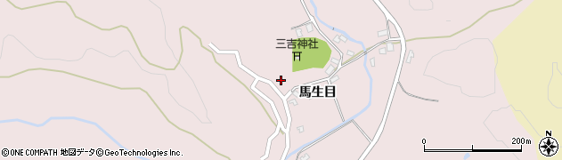 秋田県男鹿市船川港仁井山（馬生目）周辺の地図