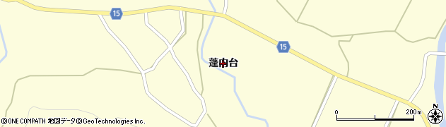 秋田県五城目町（南秋田郡）馬場目（蓬内台）周辺の地図