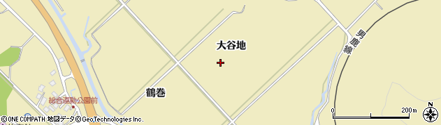 秋田県男鹿市船川港比詰（大谷地）周辺の地図
