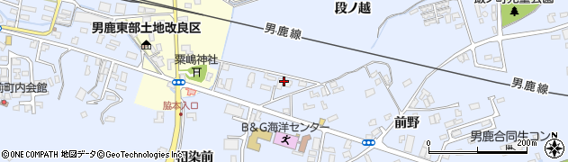 秋田県男鹿市脇本脇本（段ノ越）周辺の地図