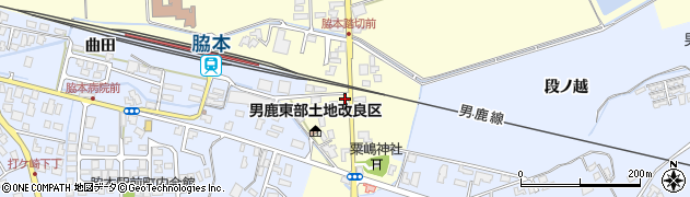 秋田県男鹿市脇本富永（野田）周辺の地図