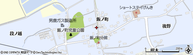 秋田県男鹿市脇本脇本（飯ノ町）周辺の地図