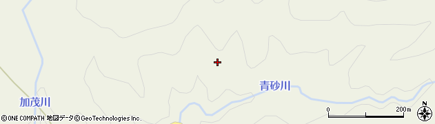 秋田県男鹿市戸賀加茂青砂（横道）周辺の地図