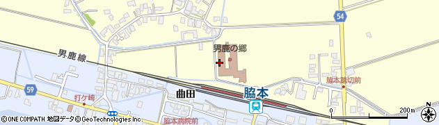 秋田県男鹿市脇本富永（南前田）周辺の地図