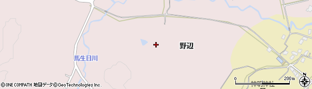 秋田県男鹿市船川港仁井山野辺周辺の地図