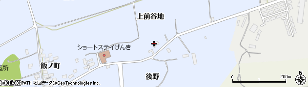 秋田県男鹿市脇本脇本（上前谷地）周辺の地図